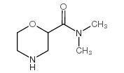N,N-dimethylmorpholine-2-carboxamide Structure