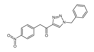 1-(1-benzyl-1H-1,2,3-triazol-4-yl)-2-(4-nitrophenyl)ethanone Structure