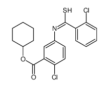 cyclohexyl 2-chloro-5-[(2-chlorobenzenecarbothioyl)amino]benzoate Structure