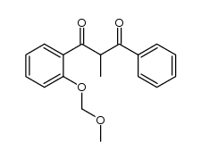1-(2-(methoxymethoxy)phenyl)-2-methyl-3-phenylpropane-1,3-dione结构式