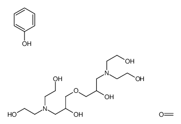 1-[bis(2-hydroxyethyl)amino]-3-[3-[bis(2-hydroxyethyl)amino]-2-hydroxypropoxy]propan-2-ol,formaldehyde,phenol Structure