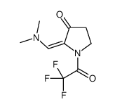 2-Dimethylaminomethylene-1-(2,2,2-trifluoro-acetyl)-pyrrolidin-3-one结构式