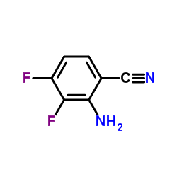 2-Amino-3,4-difluorobenzonitrile Structure