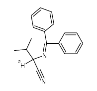 2-[N-(diphenylmethylene)amino]-(2-2H)-3-methylbutyronitrile Structure