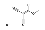 Dicyanessigsaeure-methylester, Kaliumsalz Structure