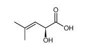 (S)-2-hydroxy-4-methylpent-3-enoic acid Structure