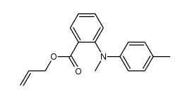 allyl N-methyl-N-(4-methylphenyl)anthranilate Structure