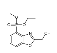 diethyl 2-hydroxymethylbenzoxazole-4-phosphonate结构式