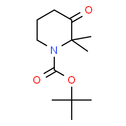 1-BOC-2,2-二甲基-3-哌啶酮结构式