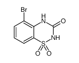 5-溴-2H-苯并[e][1,2,4]噻二嗪-3(4H)-酮1,1-二氧化物结构式
