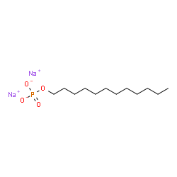 磷酸单十二烷基酯钠盐	(含<10%的磷酸双十二烷基酯钠)结构式