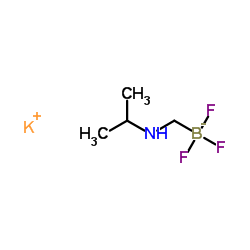 三氟((异丙基氨基)甲基)硼酸钾结构式