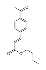 (E)-3-(4-乙酰基苯基)-丙烯酸丁酯结构式