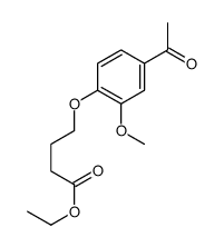 4-(4-Acetyl-2-methoxyphenoxy)-butanoic Acid Ethyl Ester结构式