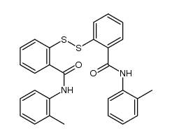 2,2'-disulfanediyl-di-benzoic acid di-o-toluidide Structure