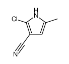 2-chloro-5-methyl-1H-pyrrole-3-carbonitrile结构式