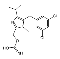 [5-[(3,5-dichlorophenyl)methyl]-1-methyl-4-propan-2-ylimidazol-2-yl]methyl carbamate结构式