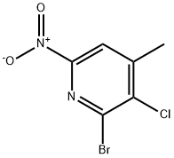 Pyridine, 2-bromo-3-chloro-4-methyl-6-nitro- Structure