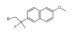 2-(1-bromo-2-fluoropropan-2-yl)-6-methoxynaphthalene结构式