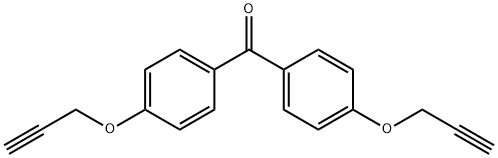 双(4-(丙-2-炔-1-基氧基)苯基)甲酮结构式