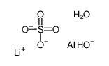 lithium,aluminum,hydroxide,sulfate,hydrate Structure