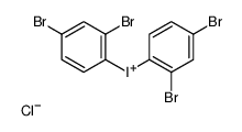 bis(2,4-dibromophenyl)iodanium,chloride Structure