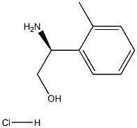 (S)-2-氨基-2-(O-甲苯基)乙-1-醇盐酸盐结构式