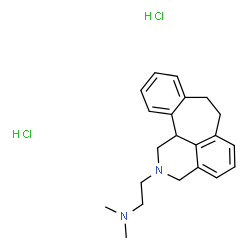 Benzo(6,7)cyclohept(1,2,3-de)isoquinoline, 1,2,3,7,8,12b-hexahydro-2-( 2-(dimethylamino)ethyl)-, dihydrochloride结构式