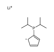 lithium,cyclopenta-2,4-dien-1-yl-di(propan-2-yl)phosphane Structure