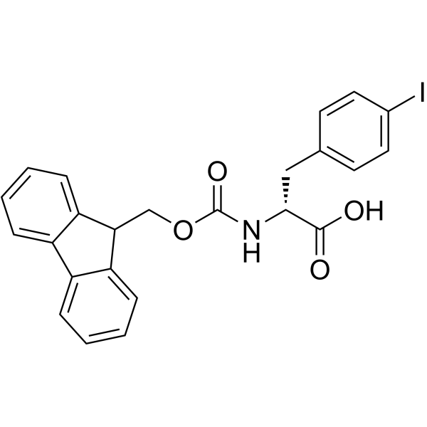 Fmoc-D-4-Iodophenylalanine structure