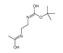 2-乙酰氨基乙基氨基甲酸叔丁酯结构式