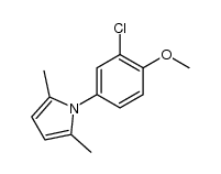 1-(3-chloro-4-methoxyphenyl)-2,5-dimethyl-1H-pyrrole结构式