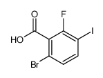 6-bromo-2-fluoro-3-iodobenzoic acid Structure