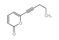 2H-Pyran-2-one,6-(1-pentyn-1-yl)-结构式