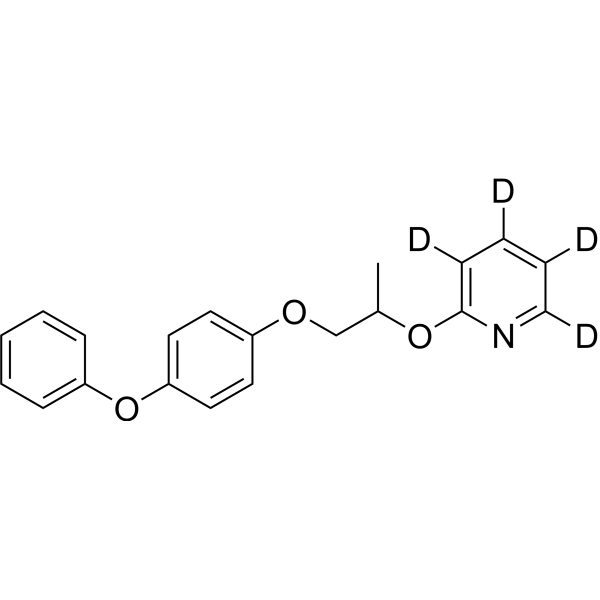 吡丙醚-d4结构式