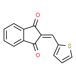 2-(2-Thienylmethylene)indane-1,3-dione结构式
