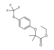 ethyl 2-methyl-2-[4-(trifluoromethylsulfanyl)phenoxy]propanoate Structure