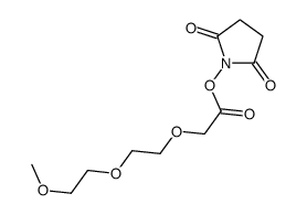 (2,5-dioxopyrrolidin-1-yl) 2-[2-(2-methoxyethoxy)ethoxy]acetate Structure