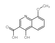 4-羟基-8-甲氧基喹啉-3-甲酸结构式