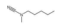 Cyanamide, methylpentyl- (9CI) Structure