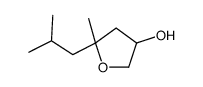 5-methyl-5-(2-methylpropyl)oxolan-3-ol Structure