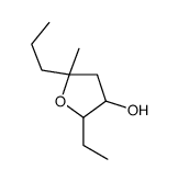 2-ethyl-5-methyl-5-propyloxolan-3-ol结构式