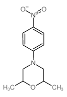 2,6-Dimethyl-4-(4-nitrophenyl)morpholine Structure