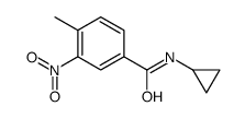 N-cyclopropyl-4-methyl-3-nitrobenzamide Structure