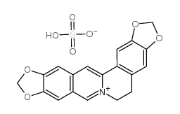 5,6-Dihydrobis[1,3]benzodioxolo[5,6-a:5',6'-g]quinolizinium sulfate (1:1) picture