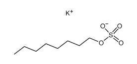 sulfuric acid monooctyl ester, potassium salt Structure