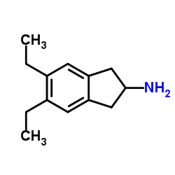 5,6-Diethyl-2-indanamine Structure