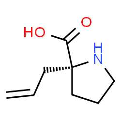 Proline, 2-(2-propenyl)- (9CI) Structure