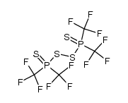 bis{bis(trifluoromethyl)phosphoryl}disulfane结构式