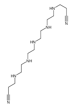 3-[2-[2-[2-[2-(2-cyanoethylamino)ethylamino]ethylamino]ethylamino]ethylamino]propanenitrile Structure